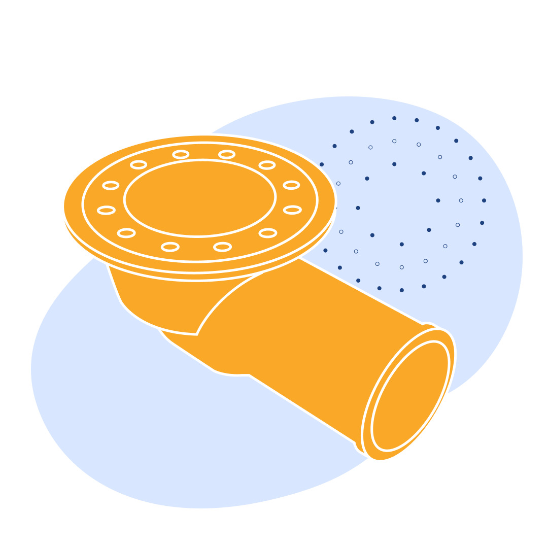 Трап чугунный Т100м Ду 100 мм СЧ15 ГОСТ 1811-2019