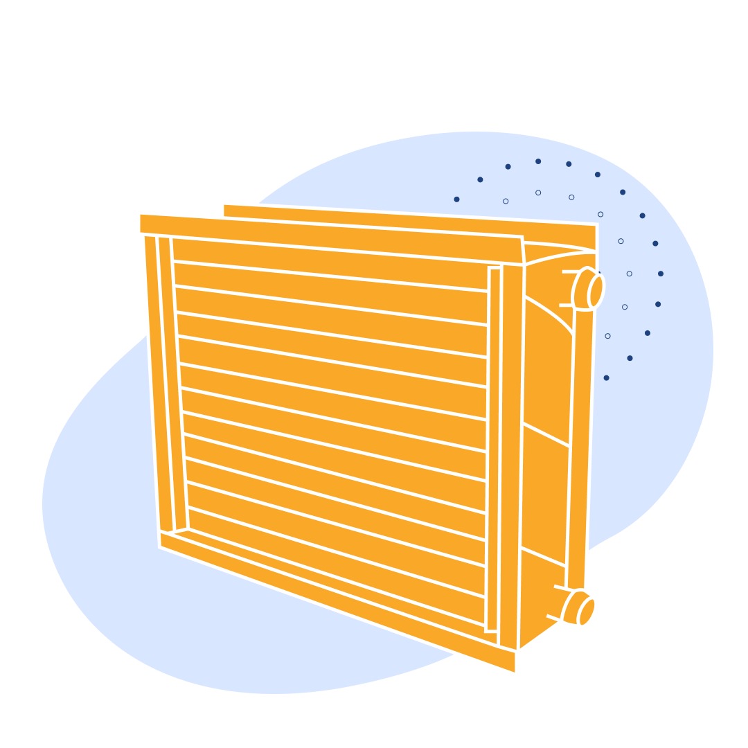 Калорифер водяной 65.4 кВт±8% 31500 м3/ч 16.34 м2±1.5%