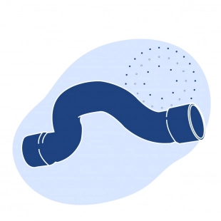 Медный обвод однораструбный 159 мм Cu-DHP ГОСТ 32590-2013