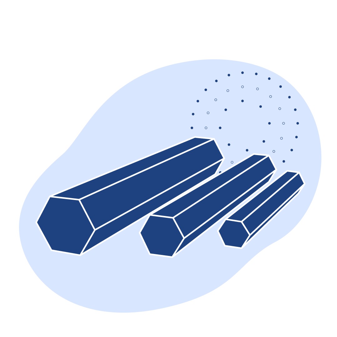 Алюминиевый шестигранник 455 мм AW-2011 EN 573-3