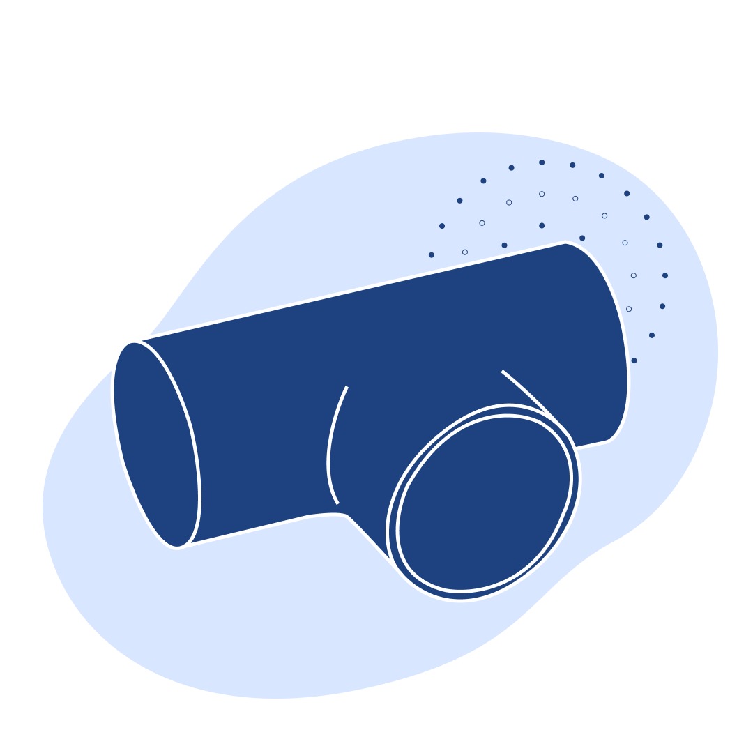 Титановый тройник 60.3х2.5 мм ВТ1-0 ГОСТ 17376-2001